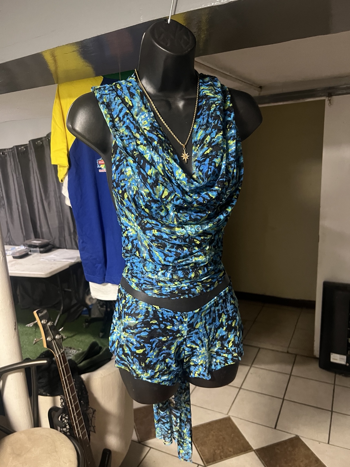 Printed Draped Set